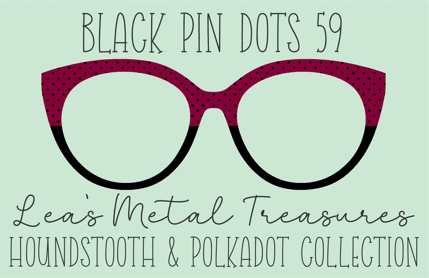 Black Pin dots 59 • Magnetic Eyeglasses Toppers