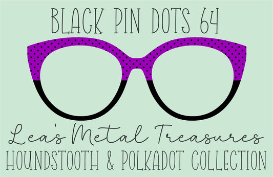 Black Pin dots 64 • Magnetic Eyeglasses Toppers