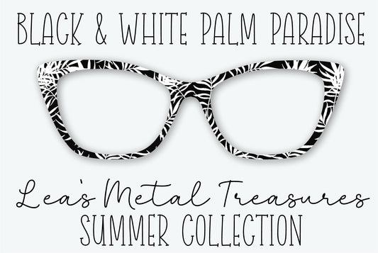 Black & White Palm Paradise Eyewear Frame Toppers