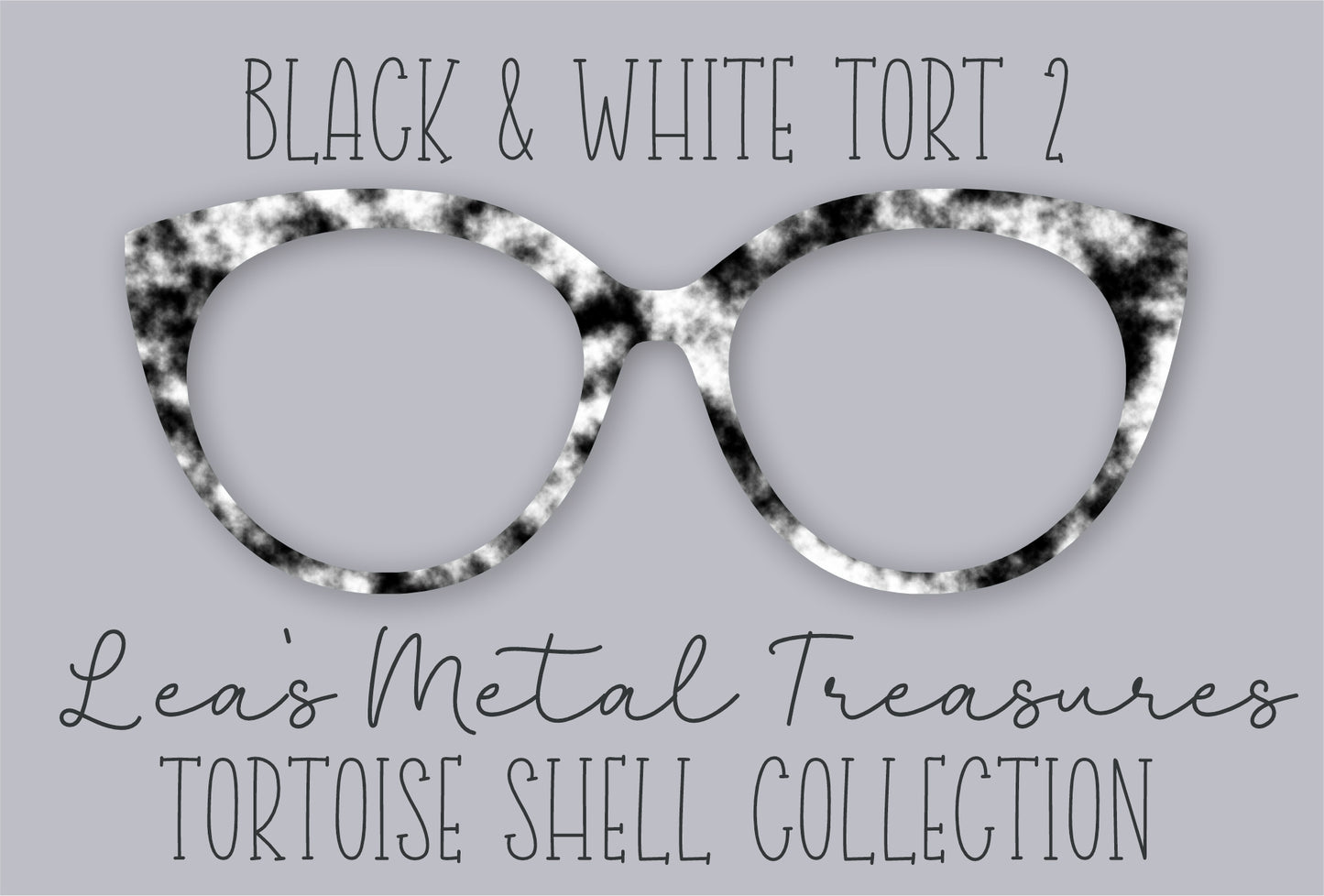 Black and White Tort 2 • Magnetic Eyeglasses Toppers