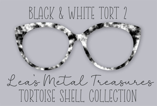 Black and White Tort 2 • Magnetic Eyeglasses Toppers