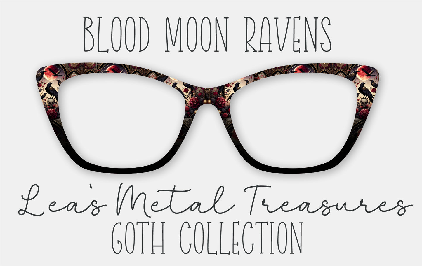 Blood Moon Ravens Eyewear Frame Toppers