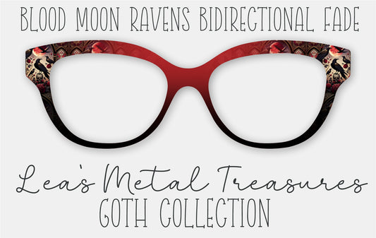 Blood Moon Ravens BiDirectional Fade Eyewear Frame Toppers