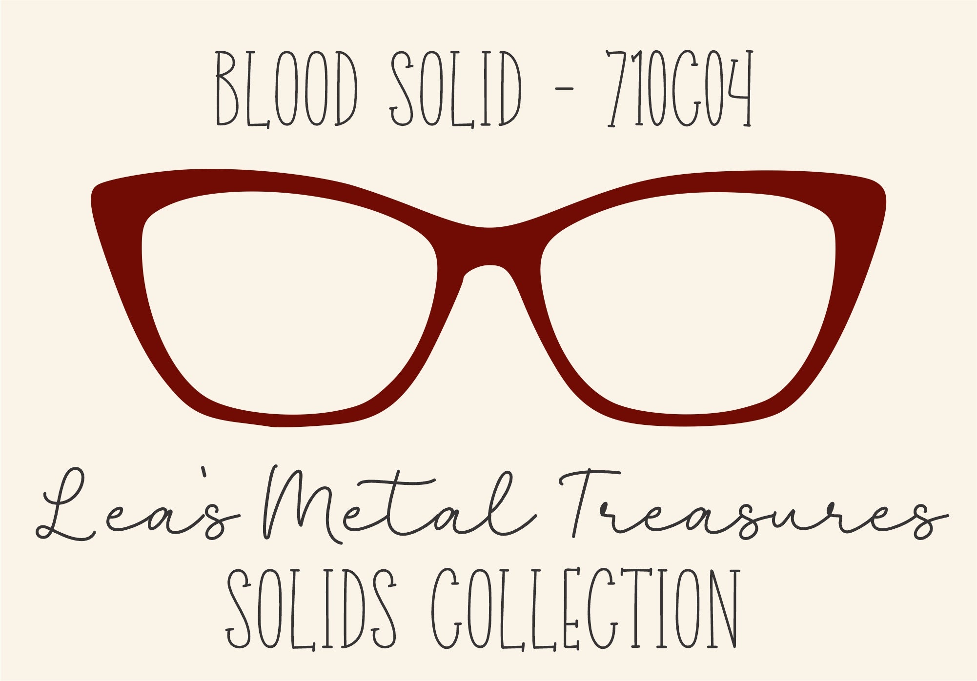 BLOOD SOLID 710C04 Eyewear Frame Toppers COMES WITH MAGNETS – Twinkle ...