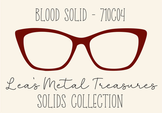 BLOOD SOLID 710C04 Eyewear Frame Toppers COMES WITH MAGNETS