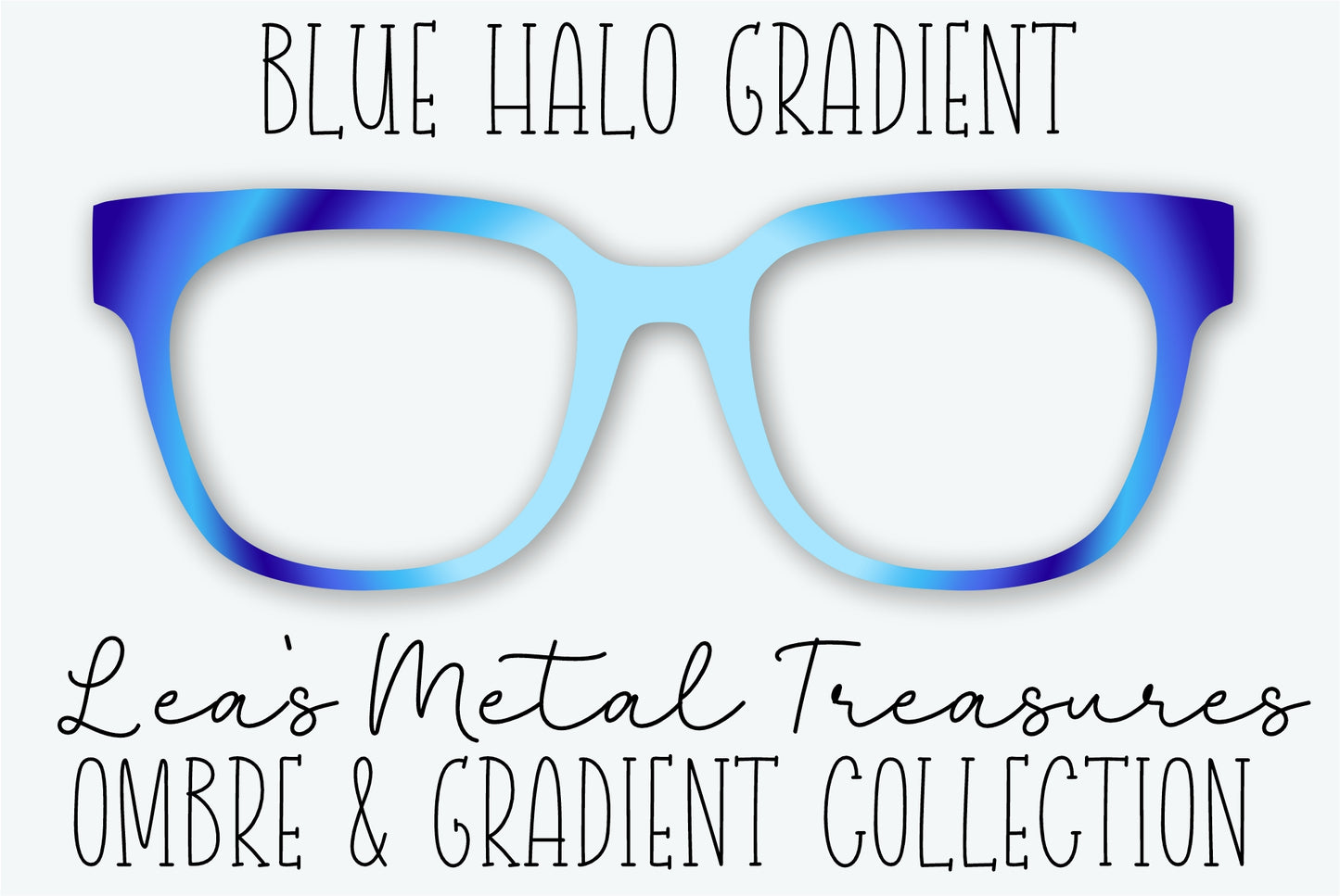 Blue Halo Gradient Eyewear Frame Toppers