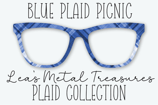 BLUE PLAID PICNIC Eyewear Frame Toppers SEPTEMBER 2026 TOPPER OF THE MONTH
