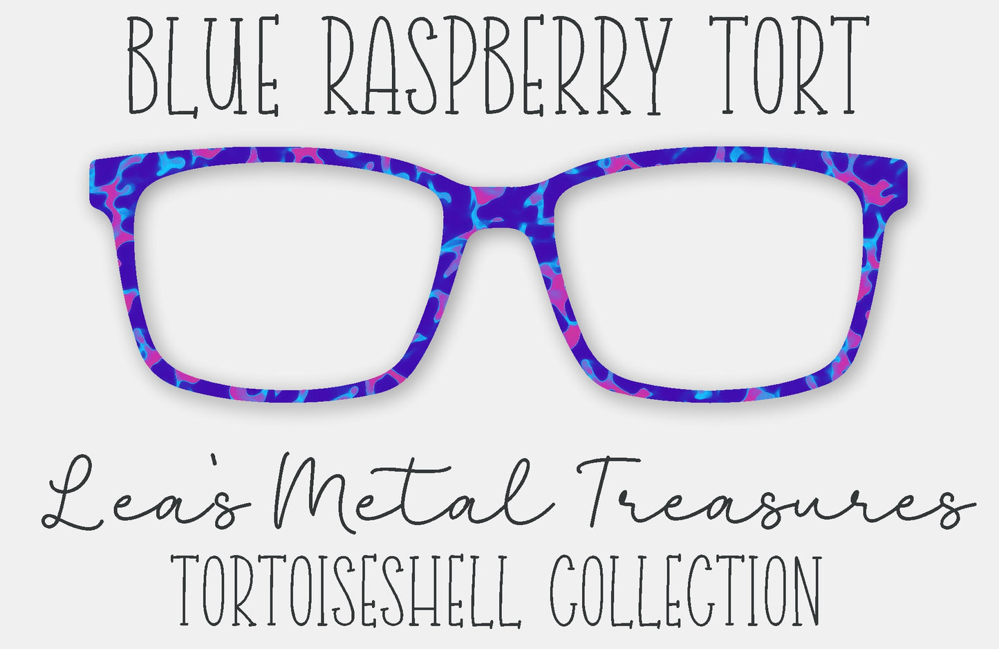 Blue Raspberry Tort Eyewear Frame Toppers