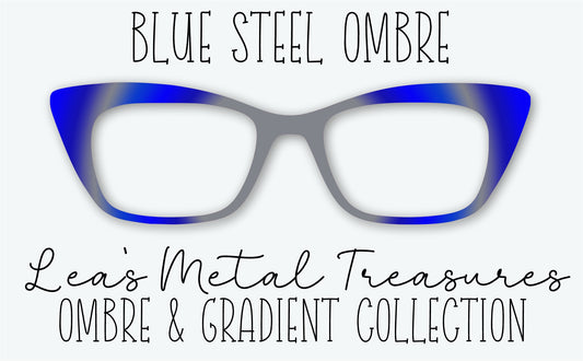 Blue Steel Ombre Eyewear Frame Toppers