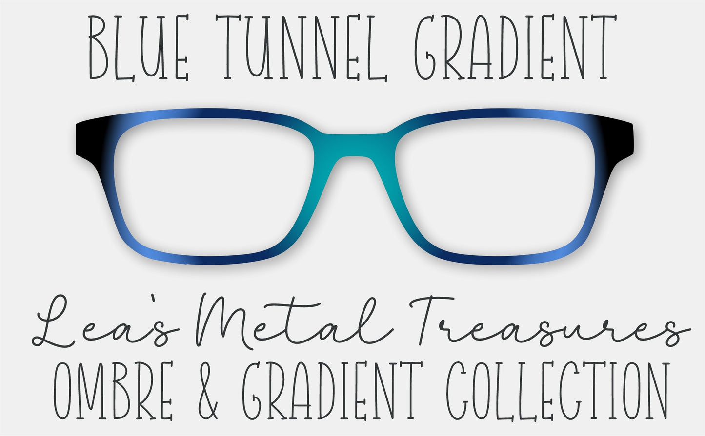 Blue Tunnel Gradient • Magnetic Eyeglasses Toppers