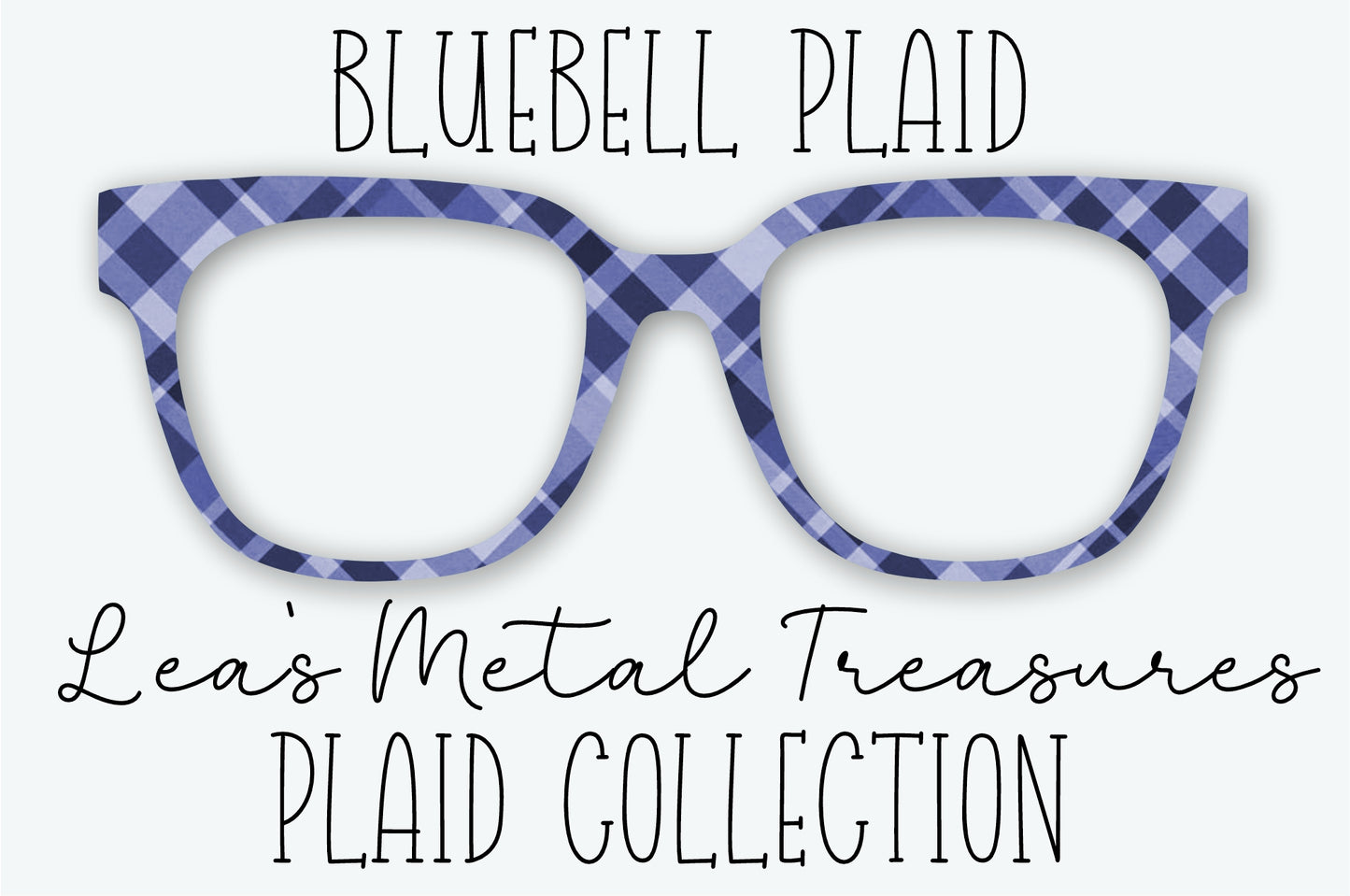BLUEBELL PLAID Eyewear Frame Toppers SEPTEMBER 2026 TOPPER OF THE MONTH