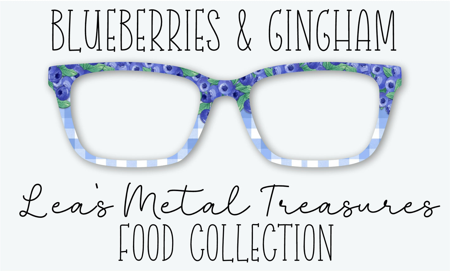 BLUEBERRIES & GINGHAM Eyewear Frame Toppers