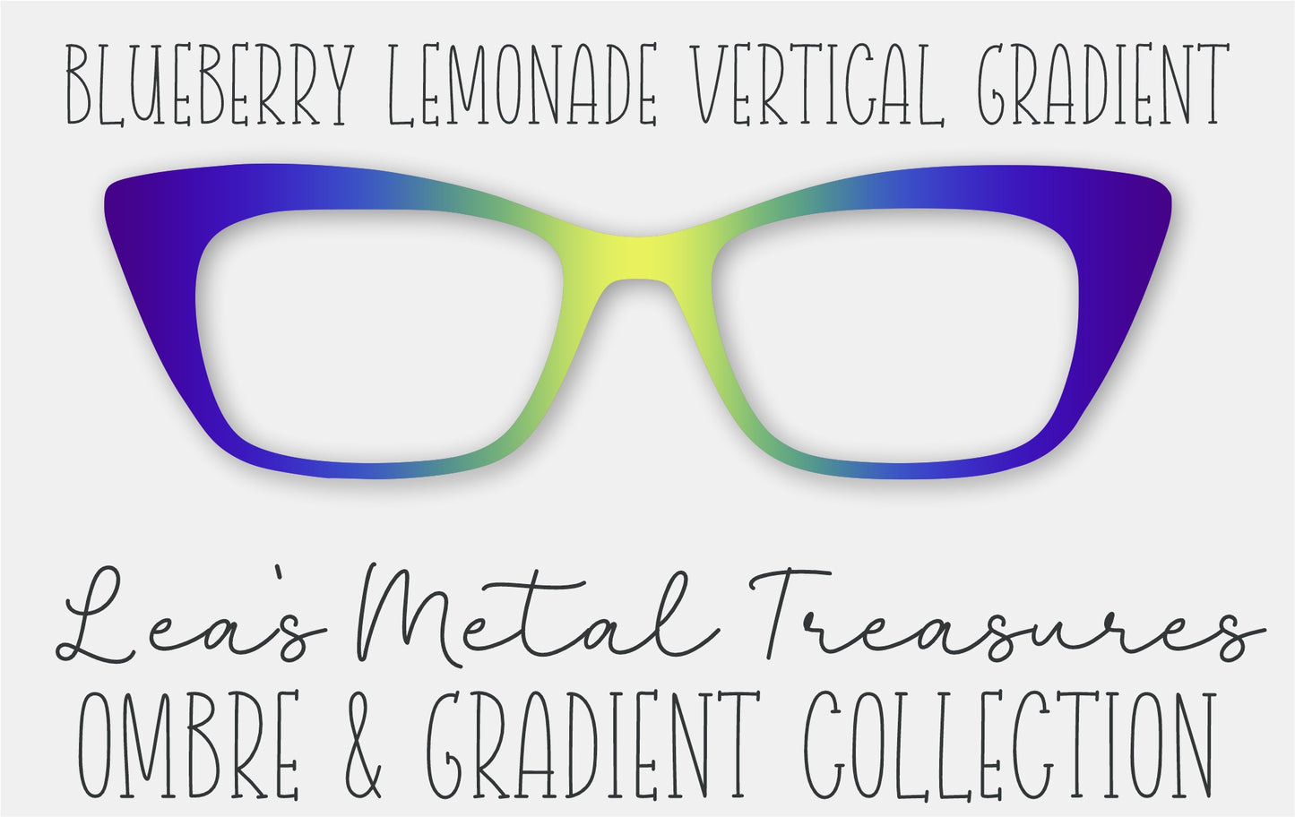 Blueberry Lemonade Vertical Gradient Eyewear Frame Toppers