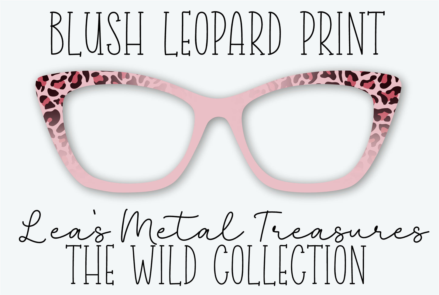 BLUSH LEOPARD PRINT Eyewear Frame Toppers