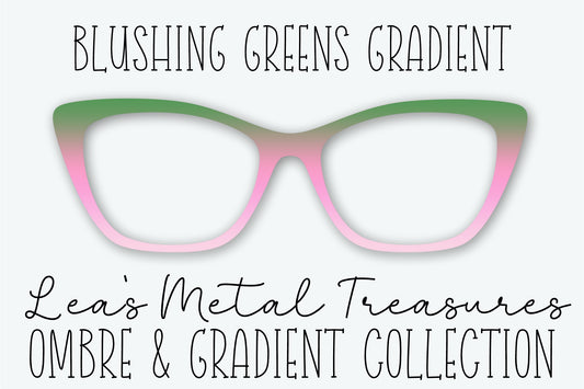 Blushing Greens Ombre Eyewear Frame Toppers