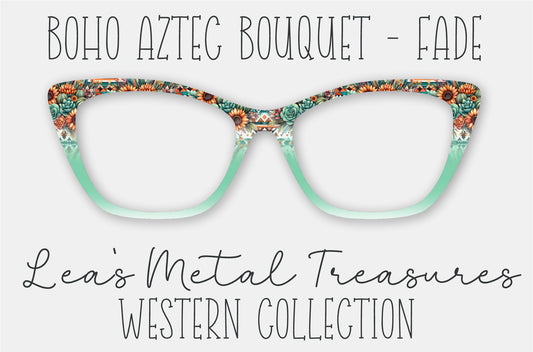 Boho Aztec Bouquet Fade Eyewear Frame Toppers