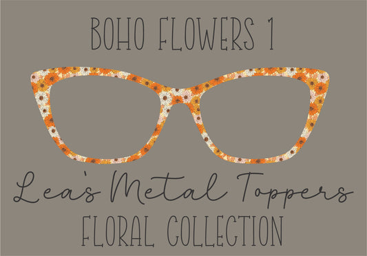 BOHO FLOWERS 1 Eyewear Frame Toppers COMES WITH MAGNETS