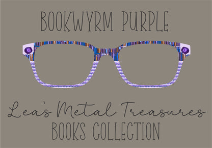 Bookwyrm Purple Eyewear Frame Toppers COMES WITH MAGNETS