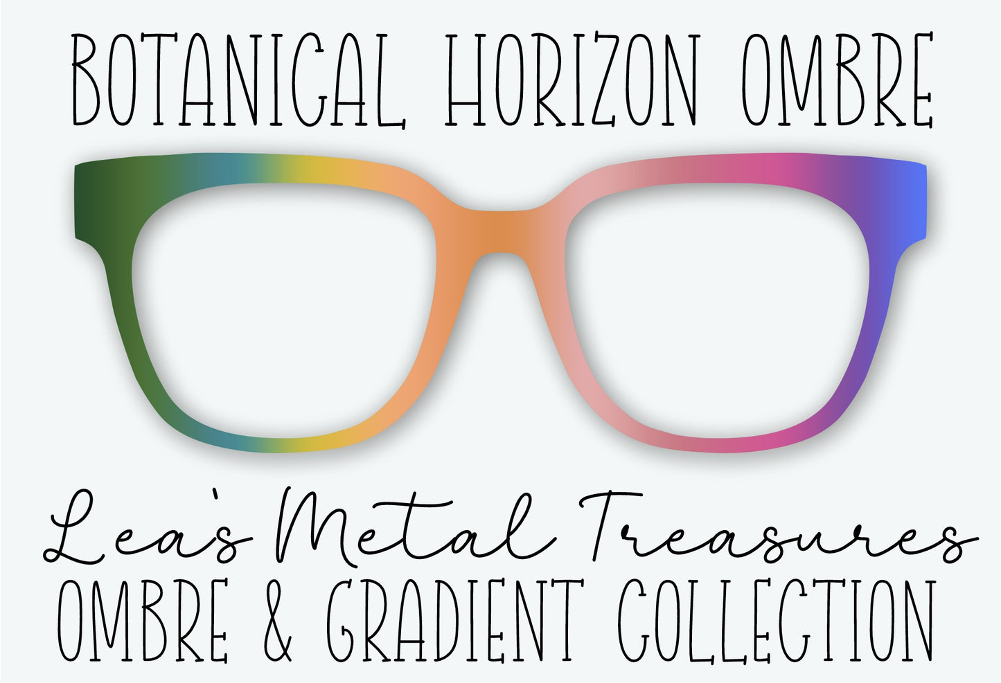 Botanical Horizon Ombre Eyewear Frame Toppers
