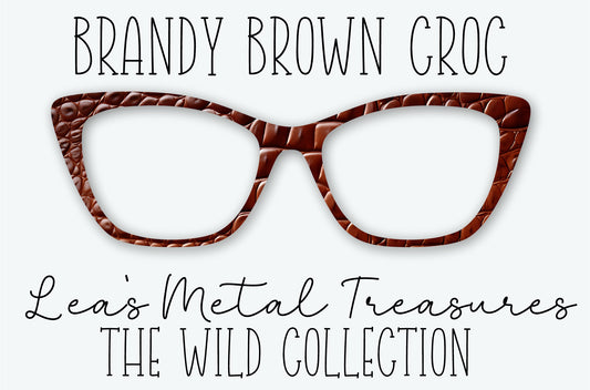 BRANDY BROWN CROC Eyewear Frame Toppers