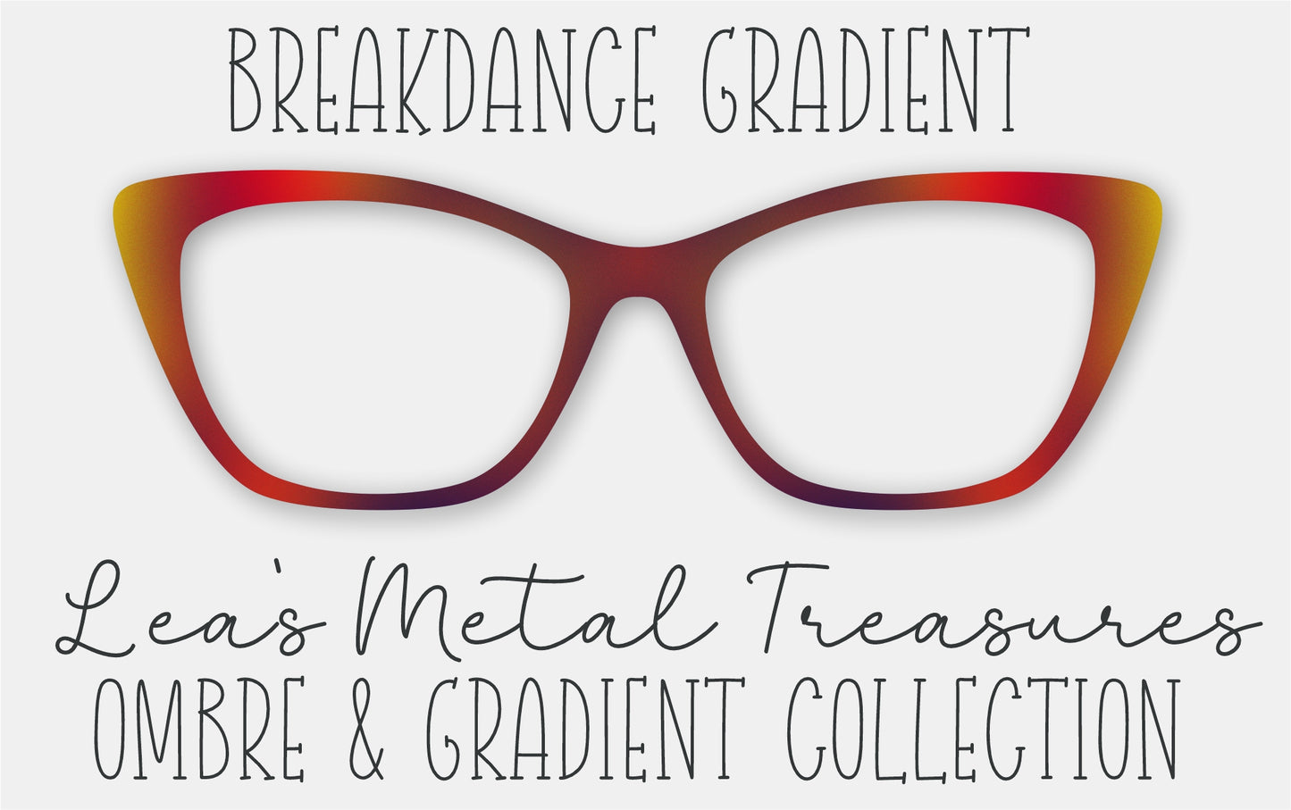 Breakdance Gradient Eyewear Frame Toppers