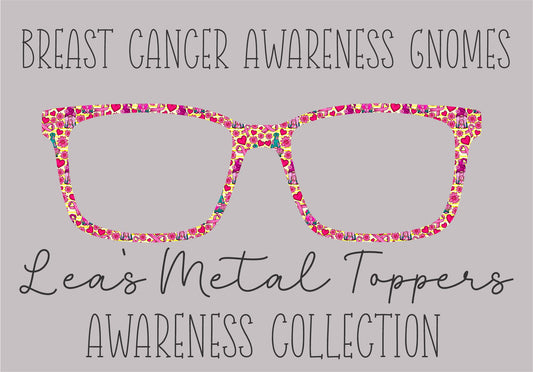 BREAST CANCER AWARNESS GNOMES Eyewear Frame Toppers COMES WITH MAGNETS