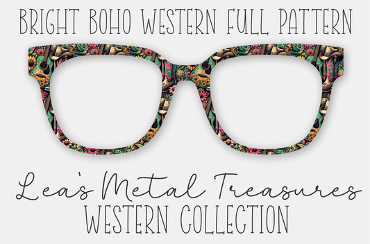 Bright Boho Western Full Pattern Eyewear Frame Toppers