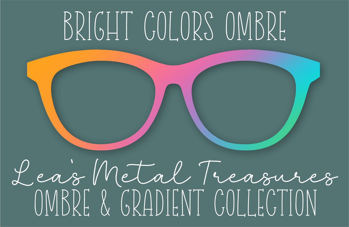 Bright Colors Ombre Eyewear Frame Toppers