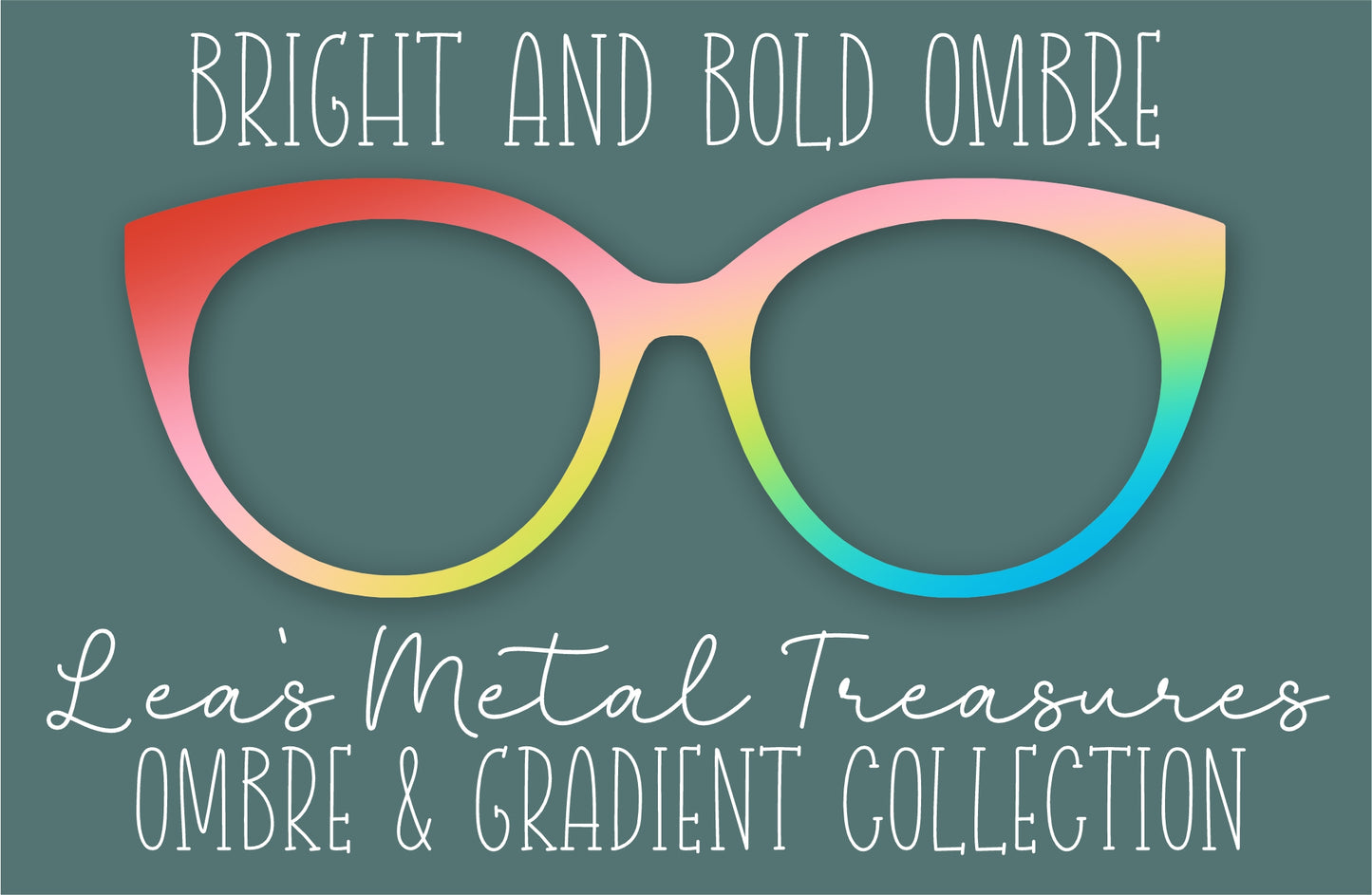 Bright and Bold Ombre Eyewear Frame Toppers