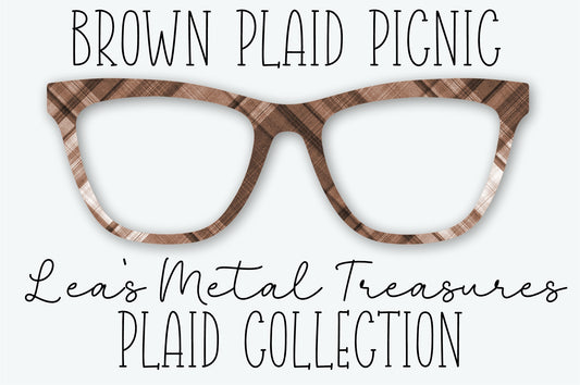 BROWN PLAID PICNIC Eyewear Frame Toppers SEPTEMBER 2026 TOPPER OF THE MONTH