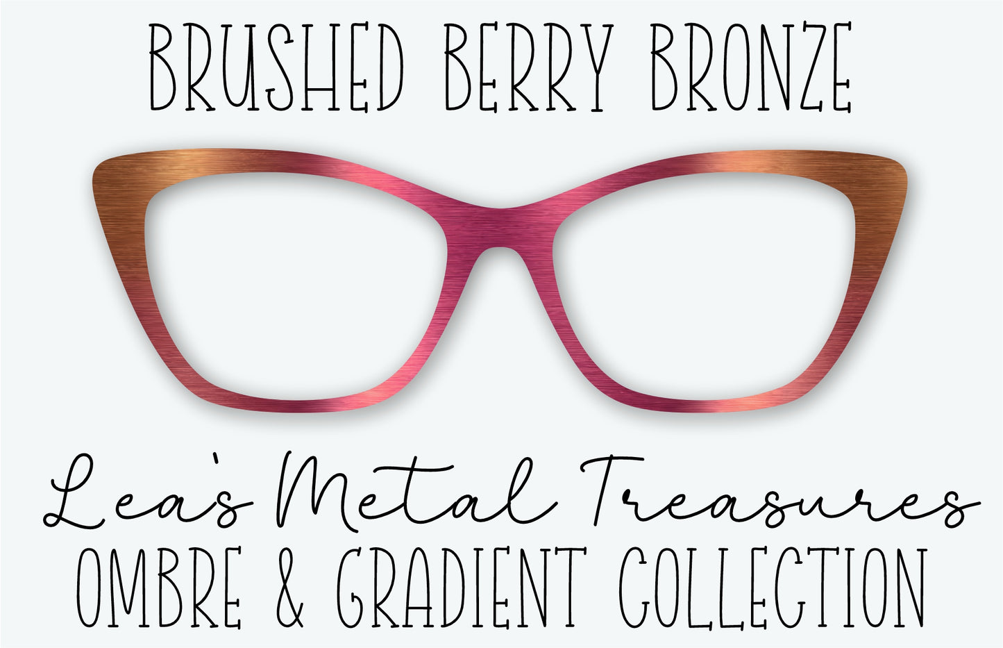 Brushed Berry Bronze Eyewear Frame Toppers • Subscription Box Semi Exclusive COMING AUGUST 2026