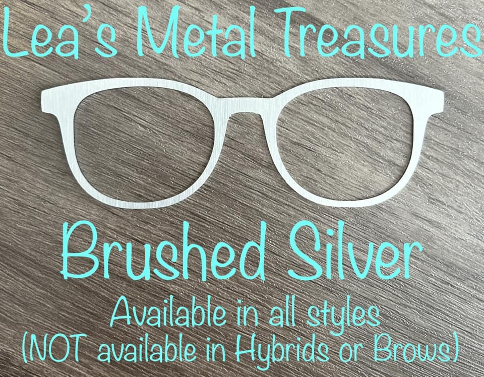 Brushed Silver Naked Collection - Eyeglasses Cover - Comes with Magnets