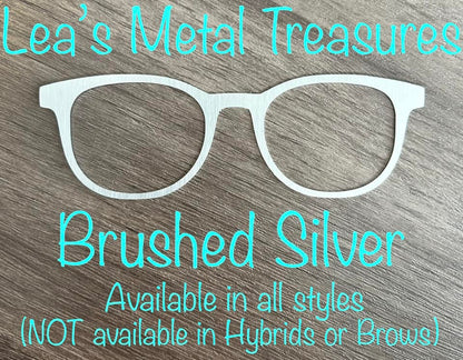 Brushed Silver Naked Collection - Eyeglasses Cover - Comes with Magnets