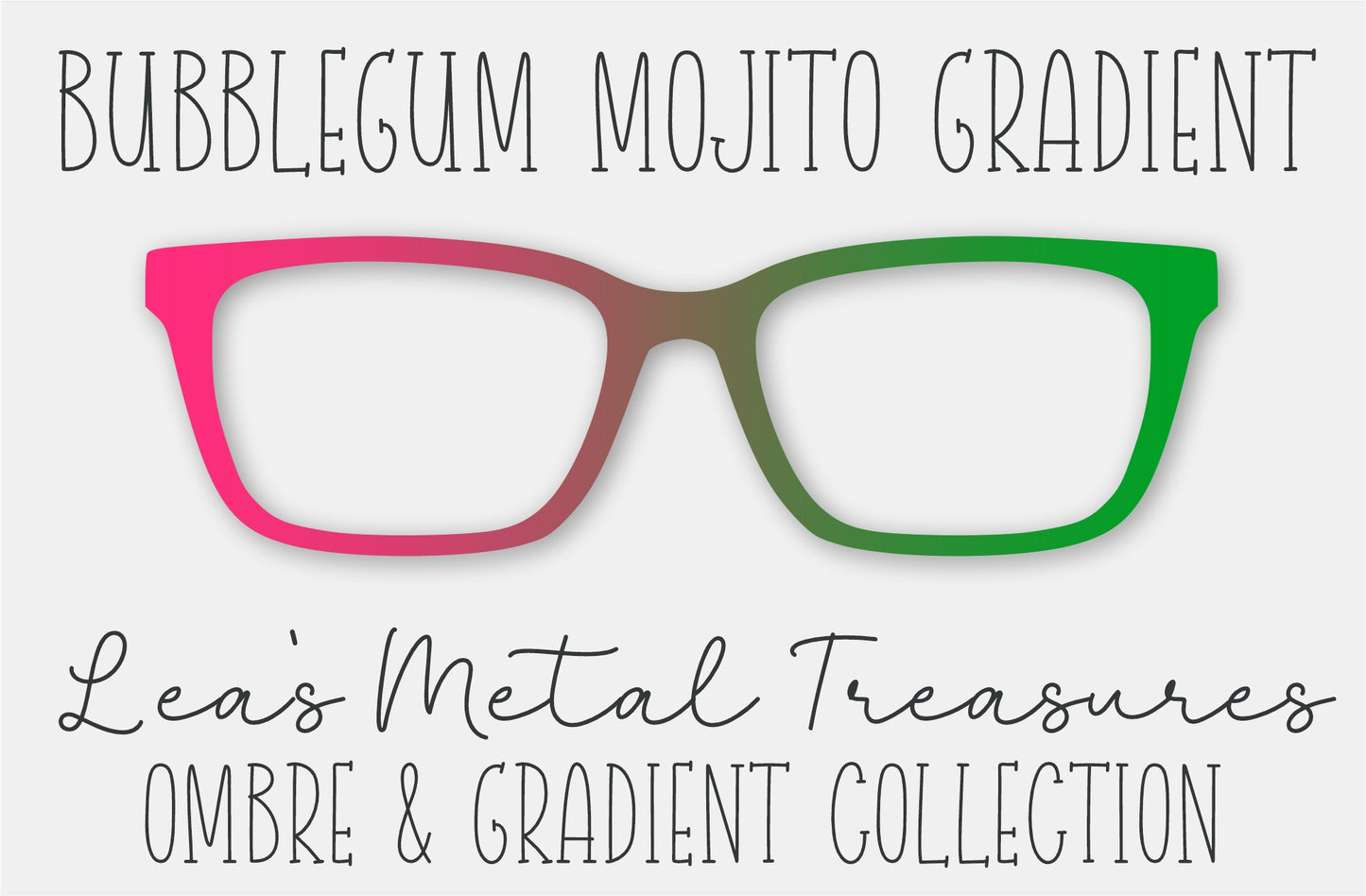 Bubblegum Mojito Gradient Eyewear Frame Toppers