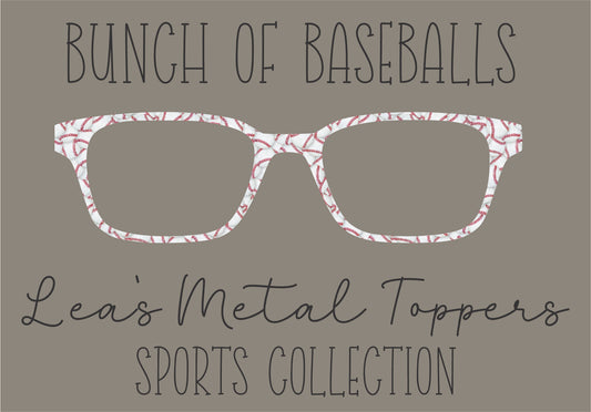 BUNCH OF BASEBALLS Eyewear Frame Toppers COMES WITH MAGNETS