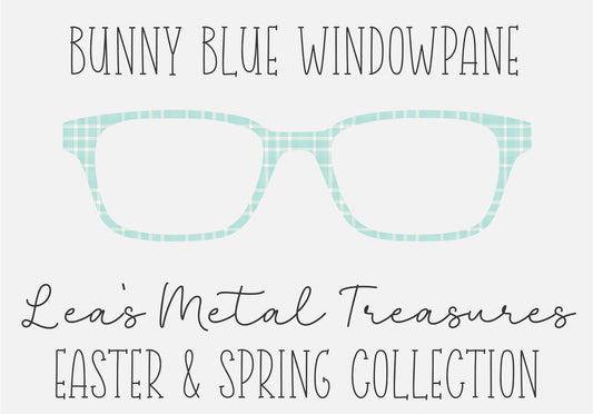 BUNNY BLUE WINDOWPANE Eyewear Frame Toppers COMES WITH MAGNETS