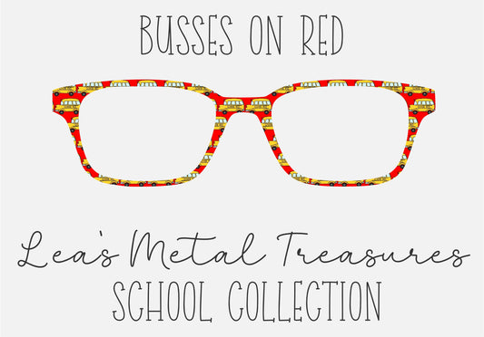BUSSES ON RED Eyewear Frame Toppers COMES WITH MAGNETS