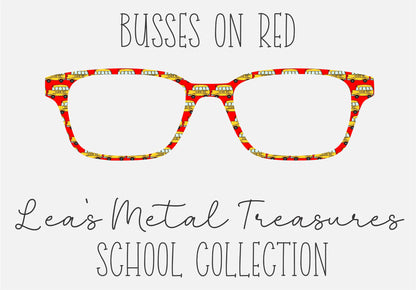BUSSES ON RED Eyewear Frame Toppers COMES WITH MAGNETS