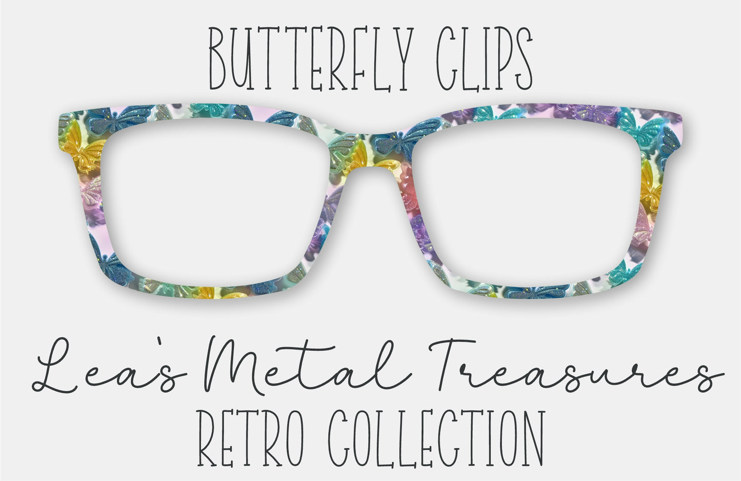 Butterfly Clips Eyewear Frame Toppers COMES WITH MAGNETS