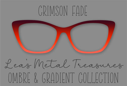 Crimson Fade Eyewear Frame Toppers COMES WITH MAGNETS
