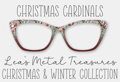 Christmas Cardinals Eyewear Frame Toppers COMES WITH MAGNETS