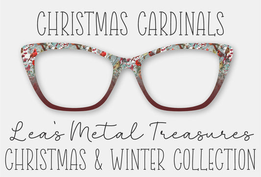 Christmas Cardinals Eyewear Frame Toppers COMES WITH MAGNETS