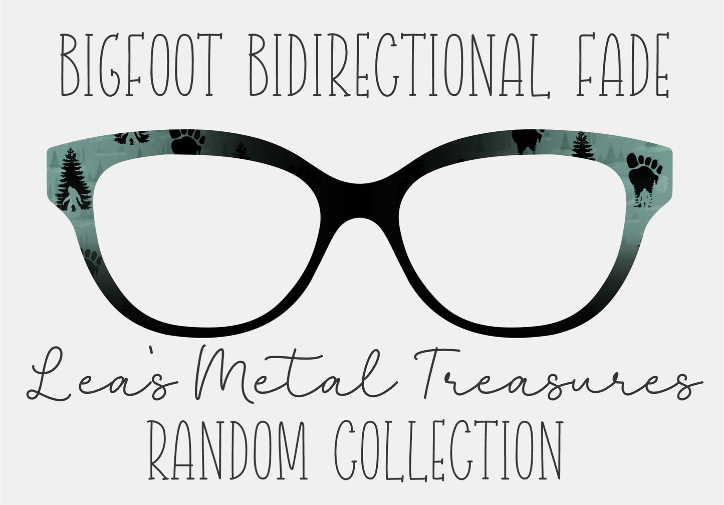 Bigfoot Bidirectional Fade Eyewear Frame Toppers COMES WITH MAGNETS