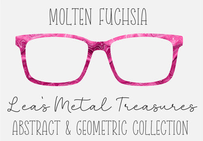 Molten Fuchsia Eyewear Frame Toppers COMES WITH MAGNETS