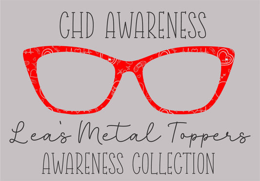 CHD AWARENESS Eyewear Frame Toppers COMES WITH MAGNETS