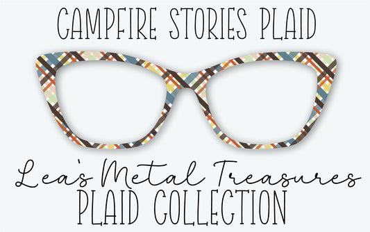 CAMPFIRE STORIES PLAID Eyewear Frame Toppers • MARCH 2026 TOPPER OF THE MONTH