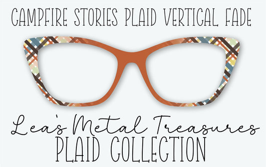 CAMPFIRE STORIES PLAID VERTICAL FADE Eyewear Frame Toppers • MARCH 2026 TOPPER OF THE MONTH