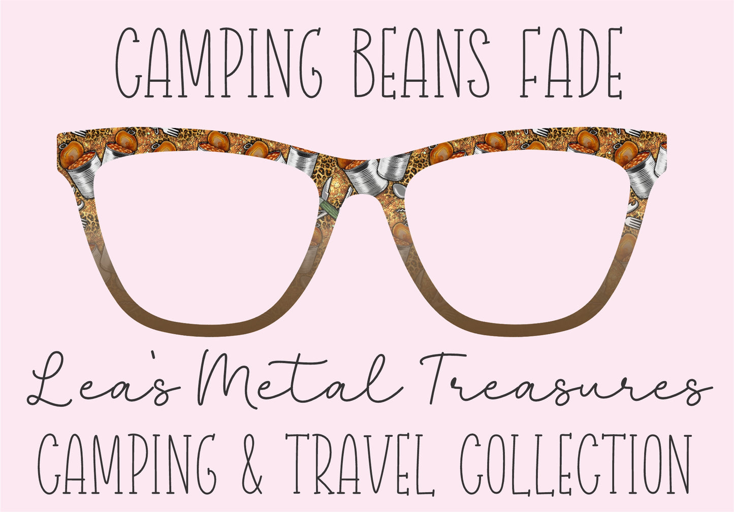 CAMPING BEANS FADE Eyewear Frame Toppers COMES WITH MAGNETS