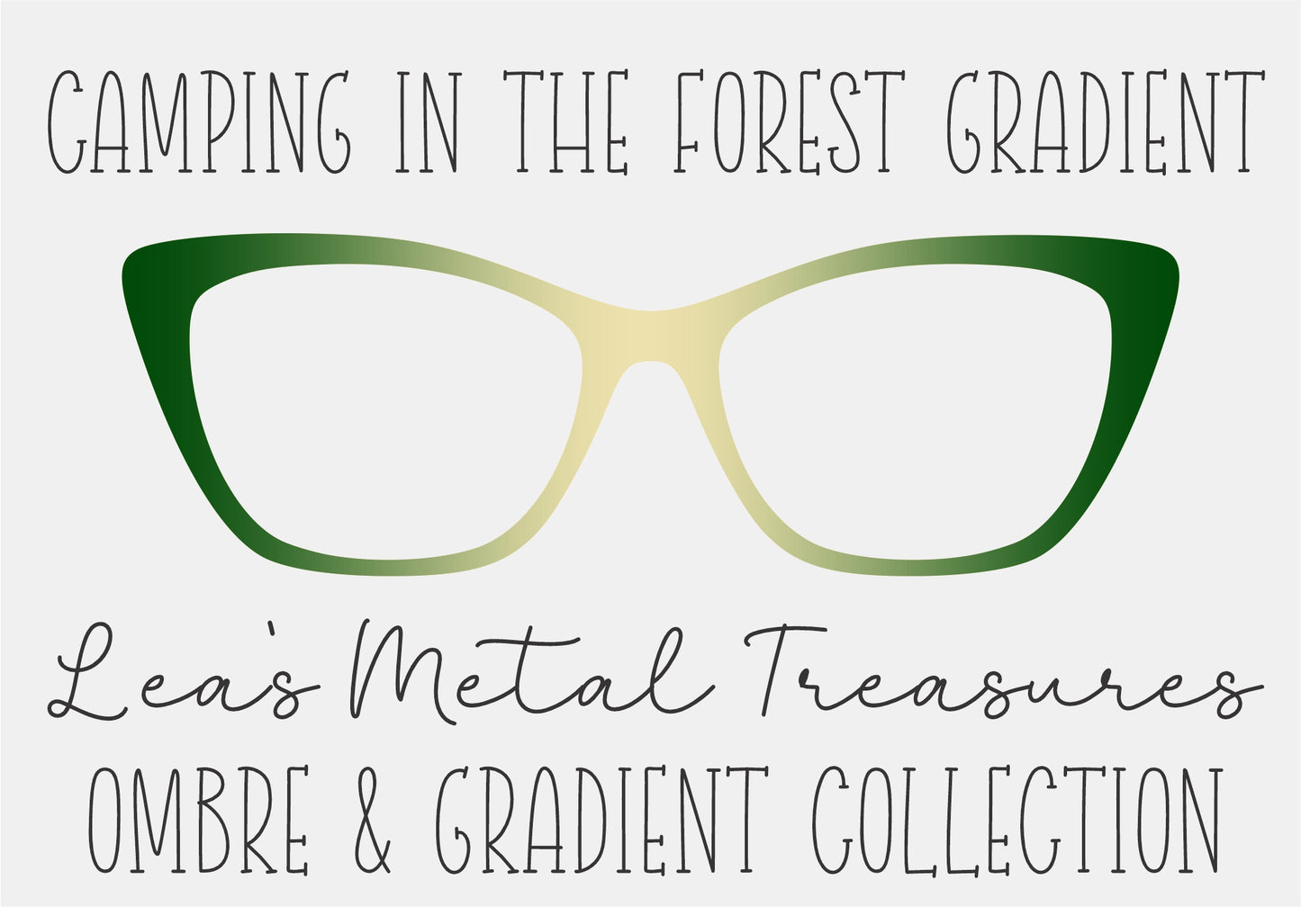 Camping in the Forest Gradient Eyewear TOPPER COMES WITH MAGNETS