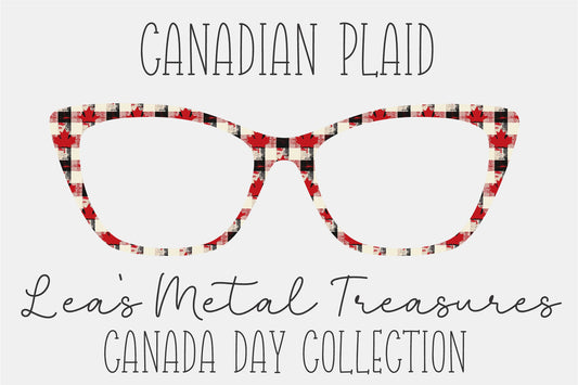 Canadian Plaid Eyewear Frame Toppers COMES WITH MAGNETS